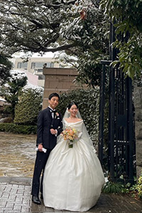 ウェディングドレス先輩花嫁