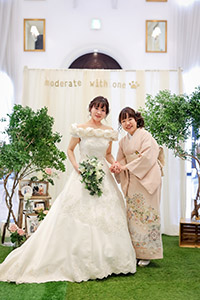 ウェディングドレス先輩花嫁