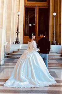 ウェディングドレス先輩花嫁